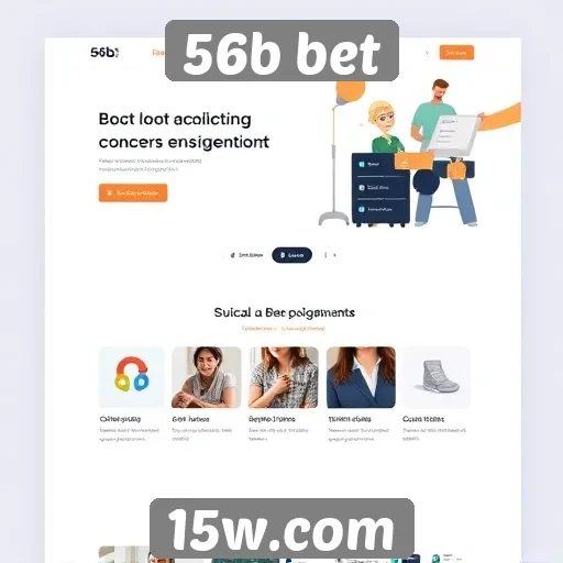 Avaliação da interface do site 56b bet